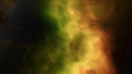 Deep space nebula with stars. Bright and vibrant Multicolor Star field Infinite space outer space background with nebulas and stars. Star clusters, nebula outer space background 3d render
