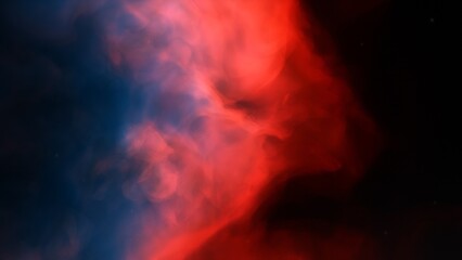 bright nebula, nebula in space, majestic red-purple nebula, beautiful space background 3D render
