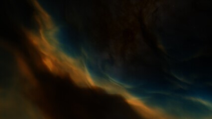 bright nebula, nebula in space, majestic red-purple nebula, beautiful space background 3D render
