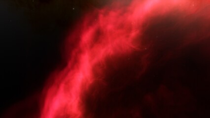 Cosmic background with a blue purple nebula and stars
