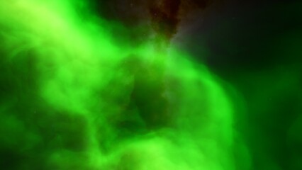 Cosmic background with a blue purple nebula and stars
