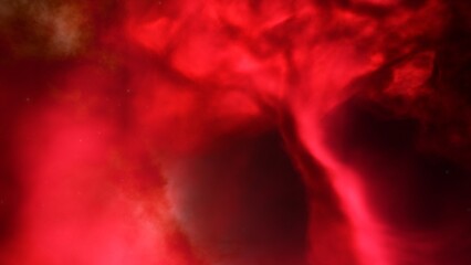 nebula gas cloud in deep outer space, science fiction illustration, colorful space background with stars 3d render
