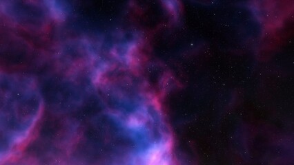 nebula gas cloud in deep outer space, science fiction illustration, colorful space background with stars 3d render
