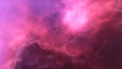 nebula gas cloud in deep outer space, science fiction illustration, colorful space background with stars 3d render
