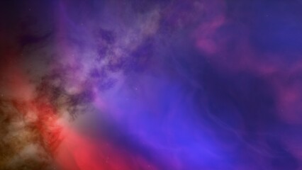 Fototapeta na wymiar Space background with realistic nebula and shining stars. Colorful cosmos with stardust and milky way. Magic color galaxy. Infinite universe and starry night. 3d render 