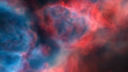 Space background with realistic nebula and shining stars. Colorful cosmos with stardust and milky way. Magic color galaxy. Infinite universe and starry night. 3d render
