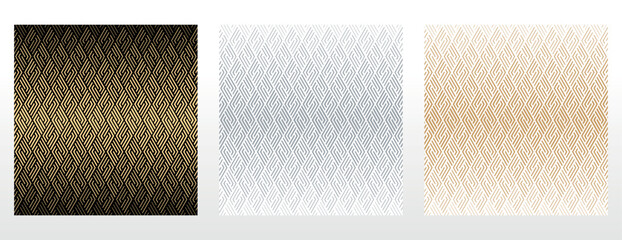 Set of abstract geometric patterns. Seamless vector backgrounds. Colored ornaments Graphic modern patterns Simple lattice graphic design