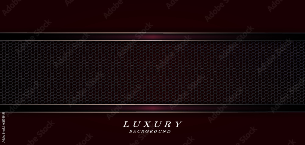 Canvas Prints geometric red dark background with silhouette of a metal lattice with fringing.