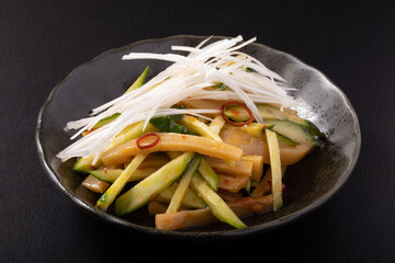 メンマとキュウリのピリ辛和え