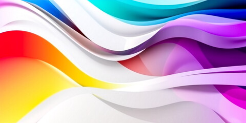 Fototapeta premium abstract background with smooth wavy lines in blurred colors