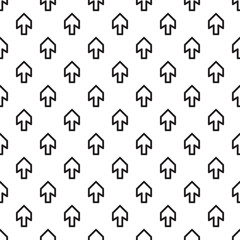 Obraz premium Seamless pattern with arrows up. Minimalist abstract background. Simple modern print with pointers. Digital paper, textile print. Vector art.