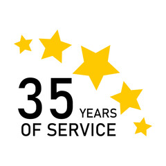 Obraz premium Five Star 35 Years of Service