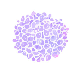  Watercolor purple floral bouquet