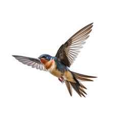 An elegant Swallow (Hirundinidae) in flight.