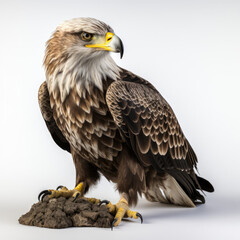 Obraz premium A young Bald Eagle (Haliaeetus leucocephalus) looking majestic.