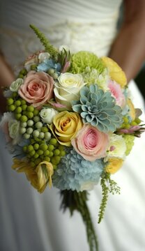 beautiful, elegant wedding bouquet