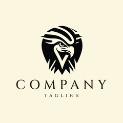 Horus logo design vector illustration