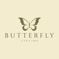 Butterfly  logo design vector illustration