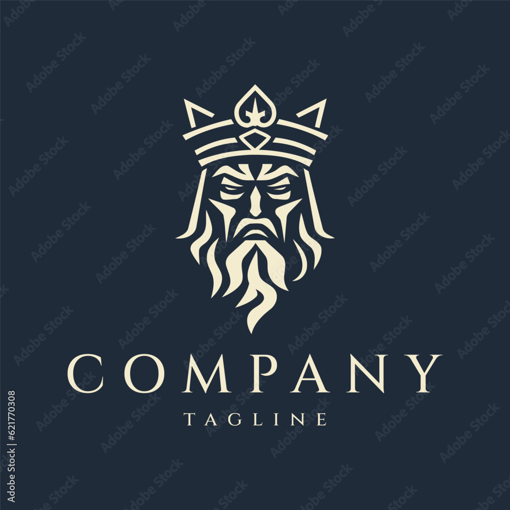 Wall mural Zeus logo design vector illustration