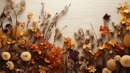 Asthetic dried flowers