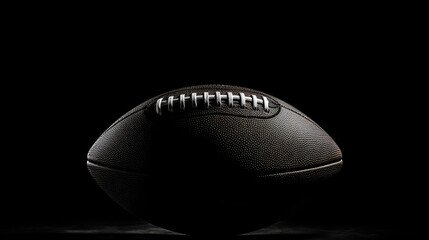 Gridiron Glory: Captivating American Football on a Black Background