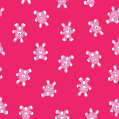 cute rabbit pattern suitable for textiles,