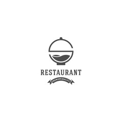 restaurant logo combining food bowl and lid