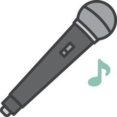 Clip art of simple microphone