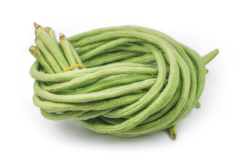 Green Long bean isolated on white background