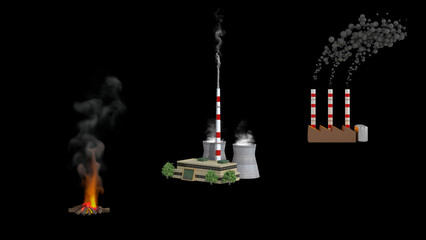 Fine particles is the most important air pollutant. Transportations, factories, and power plants are the sources of PM10 and PM2.5.
