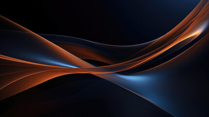 Abstract blue with orange background