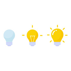 light bulb ideas creativity design element