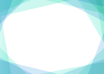 明るいエメラルドグリーンのフレーム