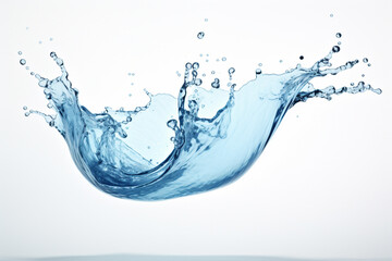 water splash isolated on white generative ai