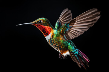 hummingbird in flight generative ai