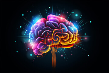 Fototapeta premium human brain model generative ai