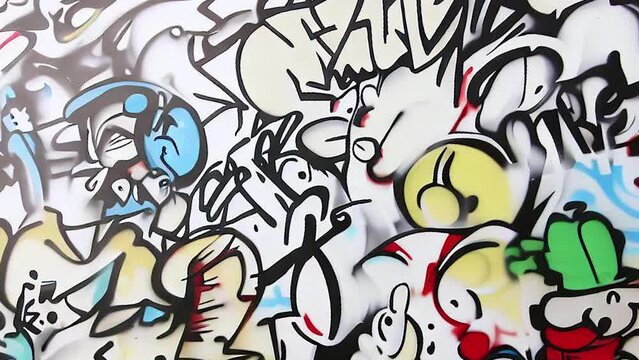 Graffiti on the wall　壁の落書き