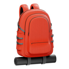 Red Backpack 3D Icon