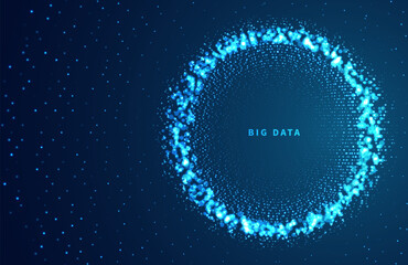 Abstract big data visualization.