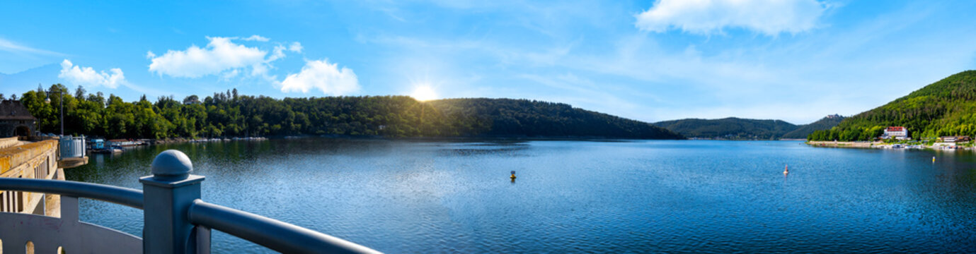 Edersee, Edertalsperre on a sunny day in summer