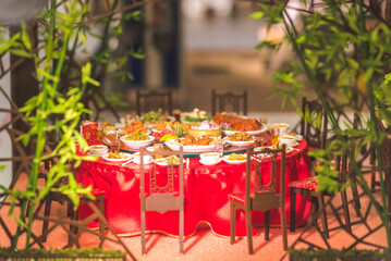cake with flowers and candles