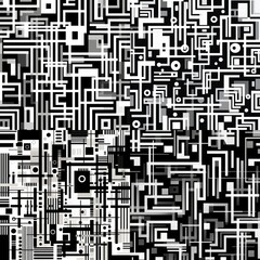 abstract black and white pattern repeating lines. IMAGE AI