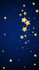 Magic stars vector overlay.  Gold stars scattered