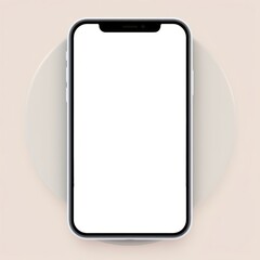 smartphone with white background. image ai