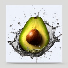 avocado splash. image AI