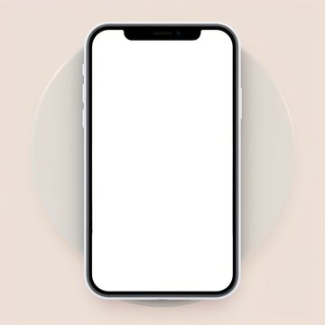 smartphone with white background. image ai