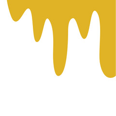 Cheese Melt Corner. Melted Cheese Frame Border Decoration