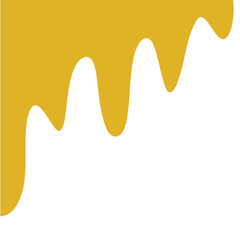 Cheese Melt Corner. Melted Cheese Frame Border Decoration