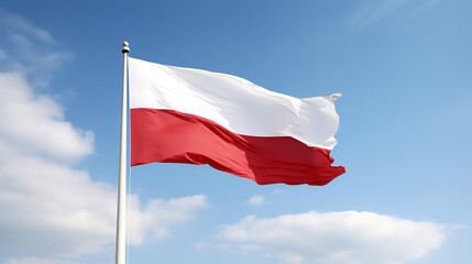 Fototapeta na wymiar Flag of Poland, Polish Flag