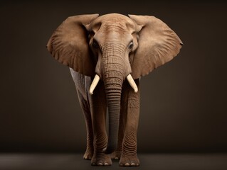 Fototapeta na wymiar elephant isolated on black